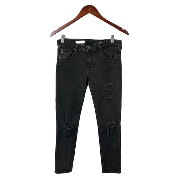 AG Adriano Goldschmied Jeans The Legging Ankle Super Skinny Distressed - Picture 1 of 8